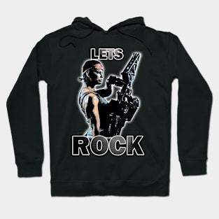 Vasquez Vibes: Channel the Badassery with Our 'Let's Rock' Aliens T-Shirt Hoodie